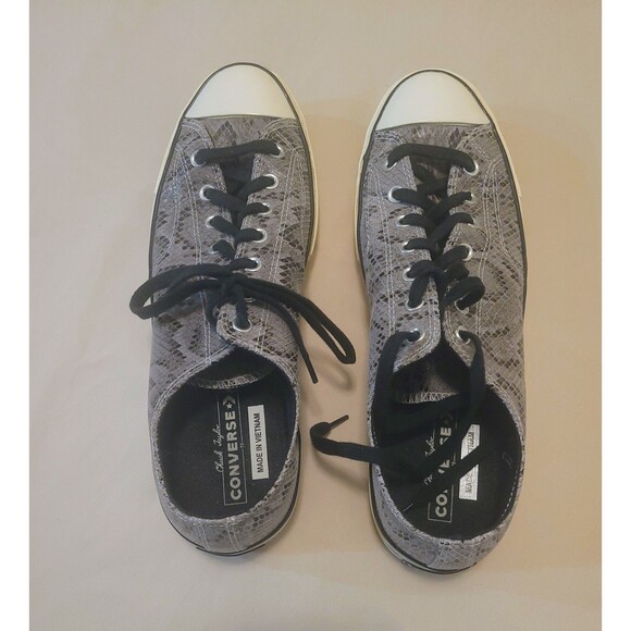 Converse Men's Archive Reptile Chuck 70 Ox Sneakers, Grey/Egret/Black, 13 Medium - Picture 1 of 10